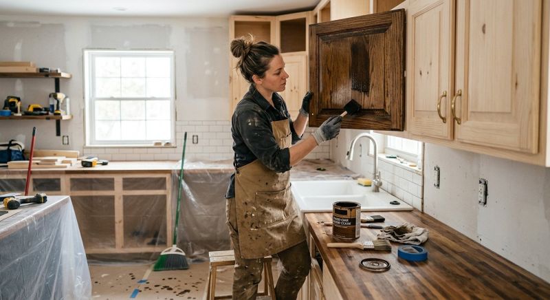 Cabinet Staining Service in Kokomo, IN